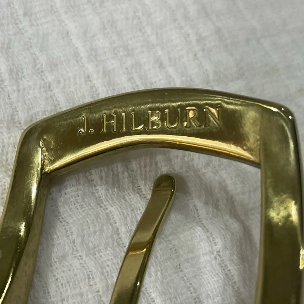 J. HILBURN COGNAC LEATHER BELT SIZE 41